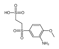 2-(3-amino-4-methoxyphenyl)sulfonylethanesulfonic acid结构式