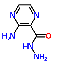 3-氨基吡嗪-2-碳酰肼结构式
