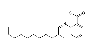 2-[(2-(甲基十一烷亚基)氨基]苯甲酸甲酯结构式