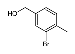(3-Bromo-4-methylphenyl)methanol structure