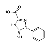 (9ci)-5-氨基-1-苯基-1H-1,2,4-噻唑-3-羧酸结构式