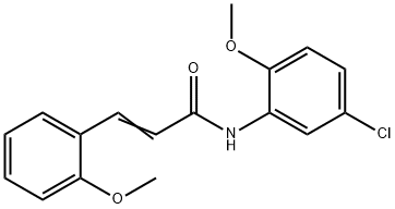 (E)-N-(5-chloro-2-methoxyphenyl)-3-(2-methoxyphenyl)prop-2-enamide Structure