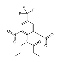 N-[2,6-dinitro-4-(trifluoromethyl)phenyl]-N-propylpropanamide结构式