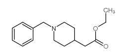 1-Benzyl-4-Piperidine acetic acid ethylester Structure