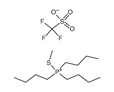 tributyl(methylthio)phosphonium trifluoromethanesulfonate结构式
