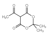 5-乙酰基-2,2-二甲基-1,3-二恶烷-4,6-二酮结构式