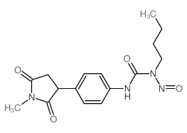 Urea,N-butyl-N'-[4-(1-methyl-2,5-dioxo-3-pyrrolidinyl)phenyl]-N-nitroso- picture