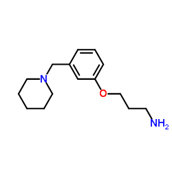 N-3-[3-(1-哌啶甲基)-苯氧基]丙结构式