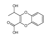 2-(1-hydroxyethyl)-1,4-benzodioxine-3-carboxylic acid Structure