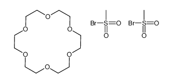 1,4,7,10,13,16-hexaoxacyclooctadecane,methanesulfonyl bromide结构式