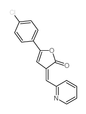 2(3H)-Furanone,5-(4-chlorophenyl)-3-(2-pyridinylmethylene)- Structure