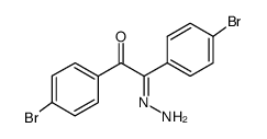 (E)-1,2-bis(4-bromophenyl)-2-hydrazonoethan-1-one结构式