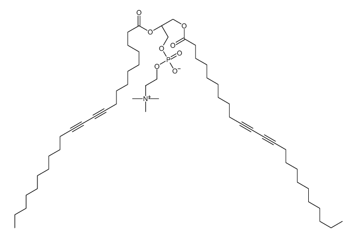 1,2-bis(10,12-tricosadiynoyl)phosphatidylcholine Structure