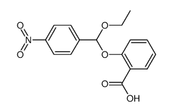 2-(ethoxy(4-nitrophenyl)methoxy)benzoic acid Structure