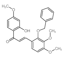 2-Propen-1-one,3-[3,4-dimethoxy-2-(phenylmethoxy)phenyl]-1-(2-hydroxy-4-methoxyphenyl)-结构式
