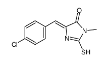 5-((4-chlorophenyl)methylene)-3-methyl-2-thioxo-4-Imidazolidinone结构式
