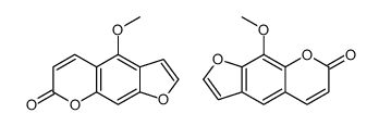 4-methoxyfuro[3,2-g]chromen-7-one,9-methoxyfuro[3,2-g]chromen-7-one结构式