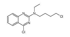 4-chloro-2-(N-ethyl-4-chlorobutylamino)quinazoline结构式