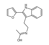 N-[2-[2-(furan-2-yl)-1H-indol-3-yl]ethyl]acetamide Structure