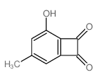 2-hydroxy-4-methyl-bicyclo[4.2.0]octa-2,4,9-triene-7,8-dione结构式