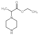 2-(哌嗪-1-基)丙酸乙酯结构式