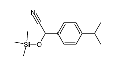 2-(4-isopropylphenyl)-2-((trimethylsilyl)oxy)acetonitrile Structure
