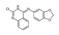 N-(1,3-benzodioxol-5-yl)-2-chloroquinazolin-4-amine Structure
