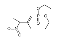 1-diethoxyphosphoryl-2,3-dimethyl-3-nitrobut-1-ene结构式