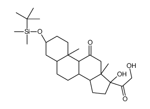 (3α,5β)-3-[[(1,1-Dimethylethyl)dimethylsilyl]oxy]-17,21-dihydroxy-pregnane-11,20-dione picture