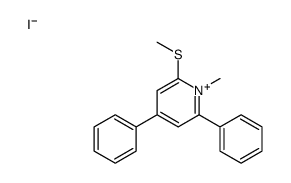 1-methyl-2-methylsulfanyl-4,6-diphenylpyridin-1-ium,iodide Structure
