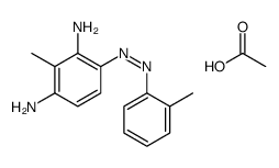 3-(o-tolylazo)toluene-2,6-diamine monoacetate structure