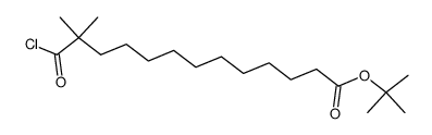 2,2-dimethyl-12-tert-butoxycarbonyldodecanoyl chloride Structure