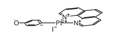 [(1,10-phenanthroline)PtI(C6H4OCH3)] Structure