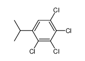 1,2,3,4-tetrachloro-5-isopropyl-benzene Structure