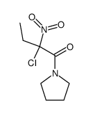 Pyrrolidine, 1-(2-chloro-2-nitro-1-oxobutyl)- (9CI)结构式