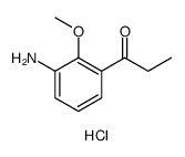 1-(3-AMINO-2-METHOXYPHENYL)PROPAN-1-ONE HYDROCHLORIDE结构式
