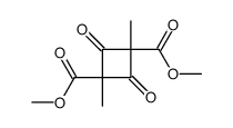1,3-dimethyl-2,4-dioxo-cyclobutane-1,3-dicarboxylic acid dimethyl ester结构式