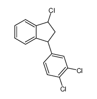 1-chloro-3-(3,4-dichlorophenyl)-2,3-dihydro-1H-indene Structure