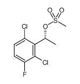(R)-1-(2,6-dichloro-3-fluorophenyl)ethyl methanesulfonate Structure
