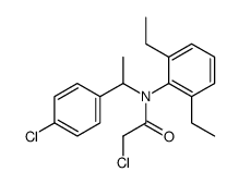 2-chloro-N-[1-(4-chlorophenyl)ethyl]-N-(2,6-diethylphenyl)acetamide结构式