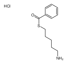 S-(5-aminopentyl) benzenecarbothioate,hydrochloride Structure