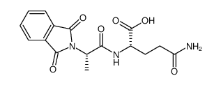 邻苯二甲酰-L-丙氨酰-L-谷氨酰胺结构式