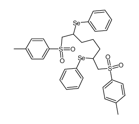 2,6-bis(phenylseleno)-1,7-bis(p-toluenesulfonyl)heptane结构式