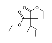 diethyl 2-methyl-2-(2-methylbut-3-en-2-yl)propanedioate结构式