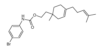 (4-Bromo-phenyl)-carbamic acid 2-[1-methyl-4-(4-methyl-pent-3-enyl)-cyclohex-3-enyl]-ethyl ester Structure