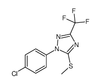 1-(4-chlorophenyl)-5-methylsulfanyl-3-(trifluoromethyl)-1,2,4-triazole Structure