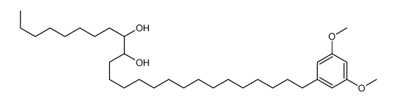 25-(3,5-dimethoxyphenyl)pentacosane-9,10-diol结构式
