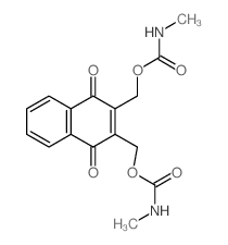 1,4-Naphthalenedione,2,3-bis[[[(methylamino)carbonyl]oxy]methyl]-结构式