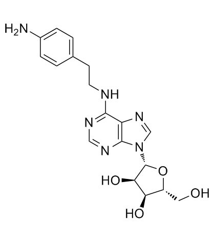 N6-2-(4-氨基苯基)乙基腺苷结构式