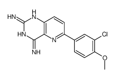 6-(3-chloro-4-methoxyphenyl)pyrido[3,2-d]pyrimidine-2,4-diamine结构式